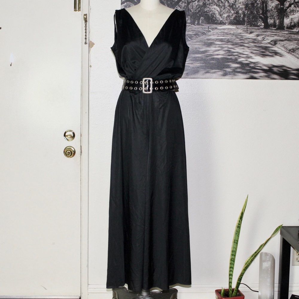 Late 60’s Early 70’s Vintage Black Jumpsuit